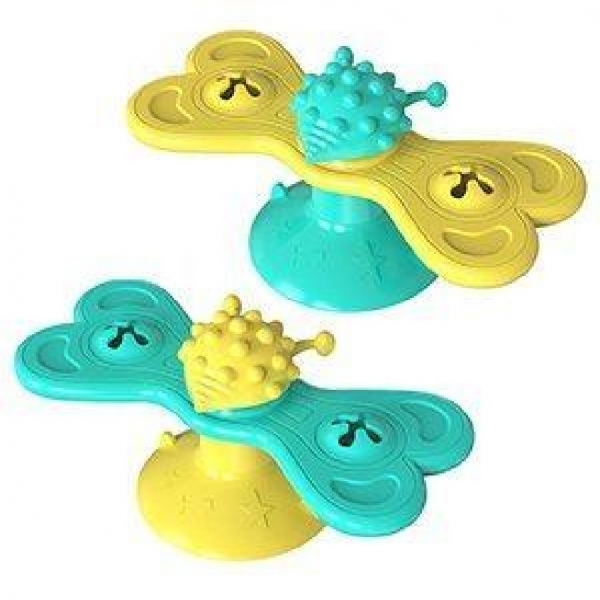 Turnable butterfly pet toy